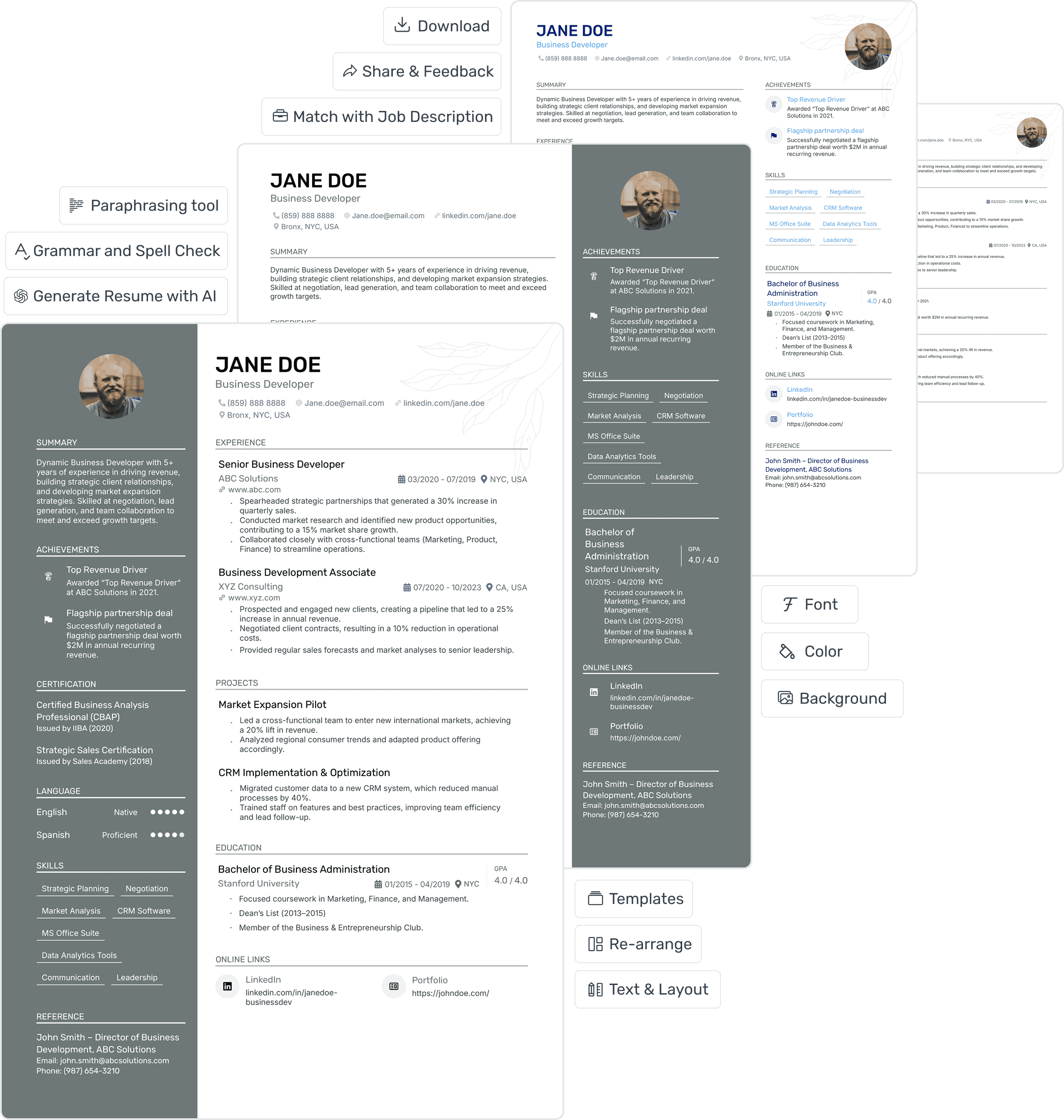 Professional ATS-optimized resume example created with Plancv AI Resume Builder for 2025 job market, showing modern formatting, strategic keyword optimization, clean layout, and design elements that pass applicant tracking systems and impress hiring managers